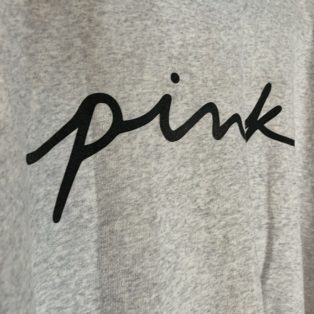 Victoria's Secret PINK Everyday Lounge COWL Neck Sweatshirt Heather Grey XXL - Picture 6 of 16
